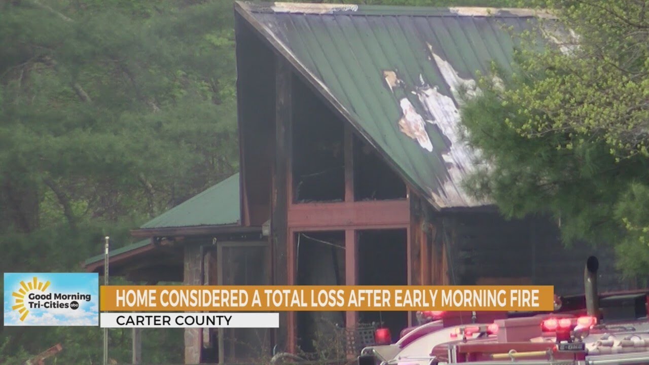 Carter County home considered a total loss after fire - YouTube