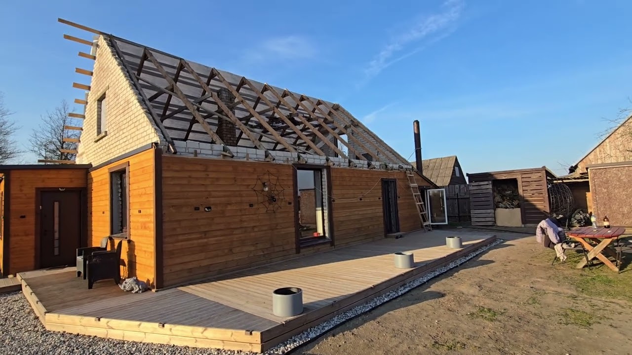 Namo stogo keitimas. Statau ir darau pats.