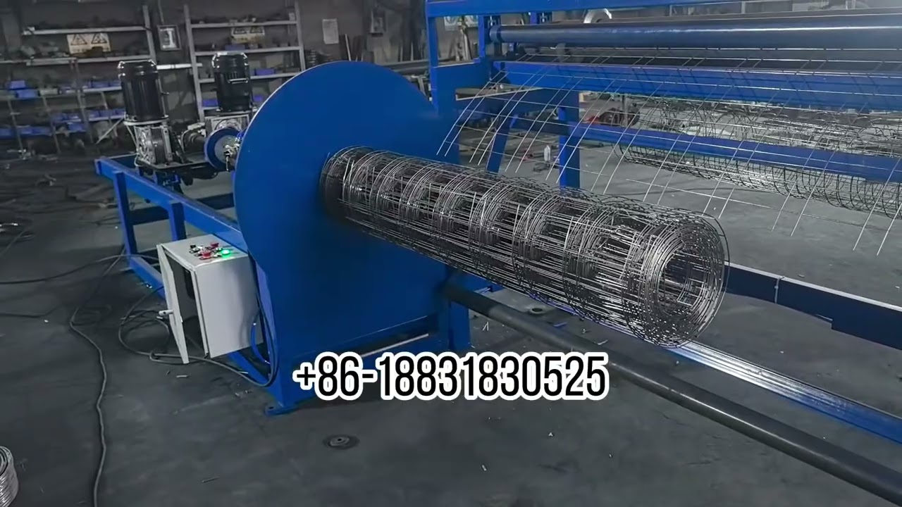 How to discharge automatic welded wire mesh roll making machine ? welded wire mesh roll machine