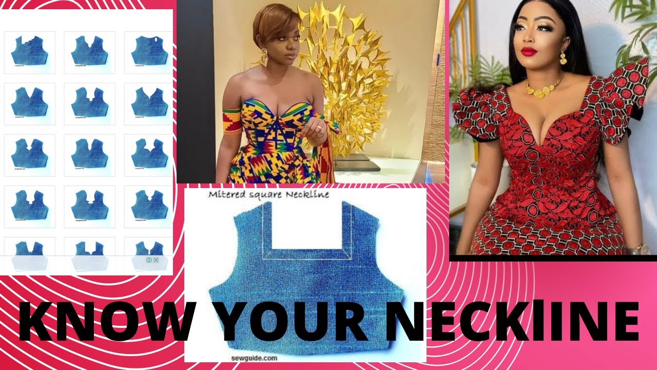 Different types of necklines with names /with the imaged