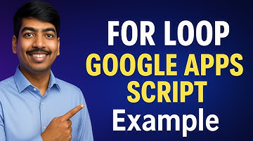 For Loop in Google Apps Script | Beginner Tutorial with Example (Google Sheets Automation)