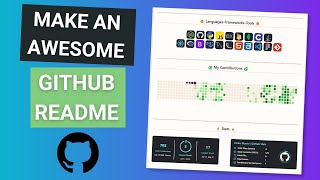 HOW TO Make A Killer GitHub Profile Readme 2023 (with contribution snake animation) screenshot 5