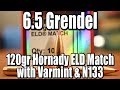 65 grendel  120gr hornady eld with varmint and n133