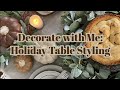 Holiday table decor  earth friendly decor tips