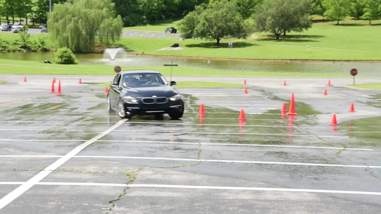 High schoolers learn evasive driving techniques YouTube
