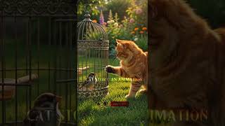 Cat Saves a Tiny Bird! 🐱❤️🐦 | A Heartwarming Story!#CatAndBird#AnimalKindness#CatStoryAndAnimation