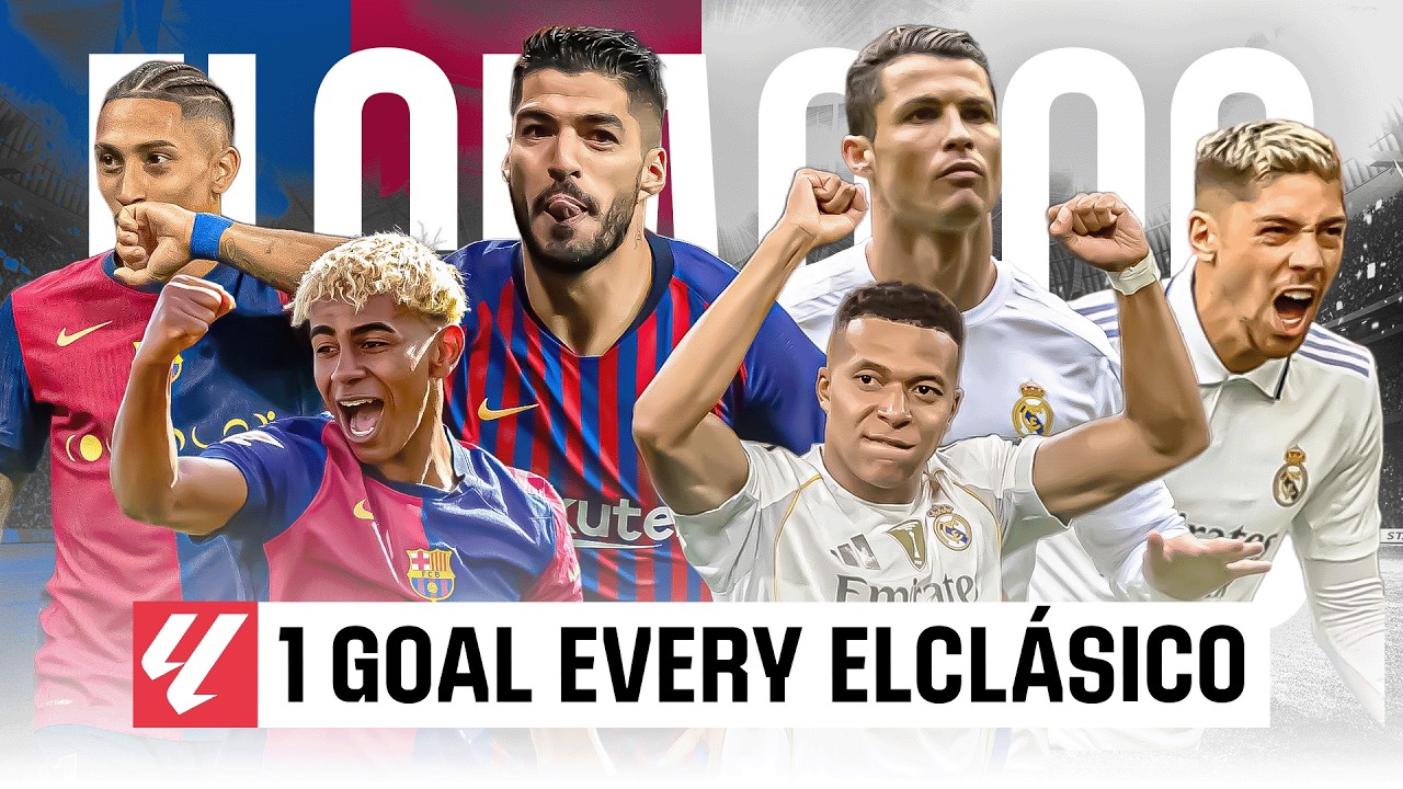 ¡1 GOL INCREÍBLE de cada ELCLÁSICO! ⚔️ | LALIGA EA SPORTS 2016-2026