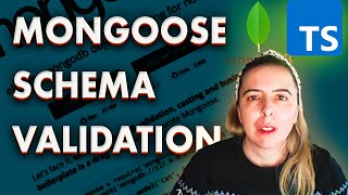 Mongoose schema definition and validation in a Typescript project