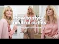 How to style colour in your neutral outfits  spring lookbook