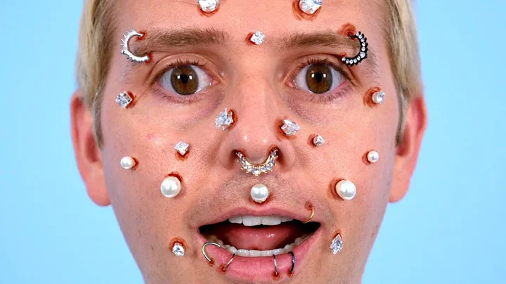 GETTING WHOLE FACE PIERCED!