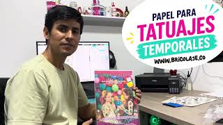 Papel para tatuajes temporales 
