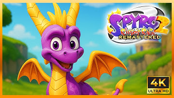 Spyro 2: Riptos Rage (PS1) 4K Remaster - Part 2 [100%] Walkthrough