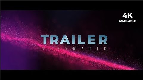 Cinematic Trailer | After Efects Project Files - Videohive template