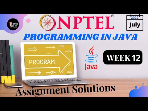 NPTEL Programming In Java WEEK 12 Quiz Assignment Solutions💡 | Swayam July 2022 | IIT Kharagpur