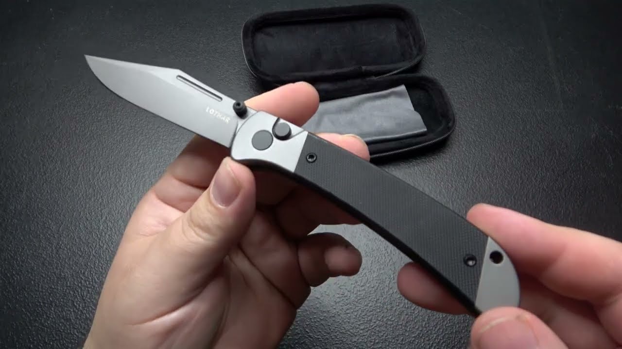 Нож с замком-кнопкой Lothar "Falcon"...Большой и красивый брат...