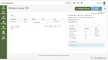 Inventory Management in ProfitBooks