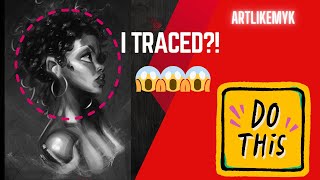 How I Draw using the Tracing Method (Speedpaint)