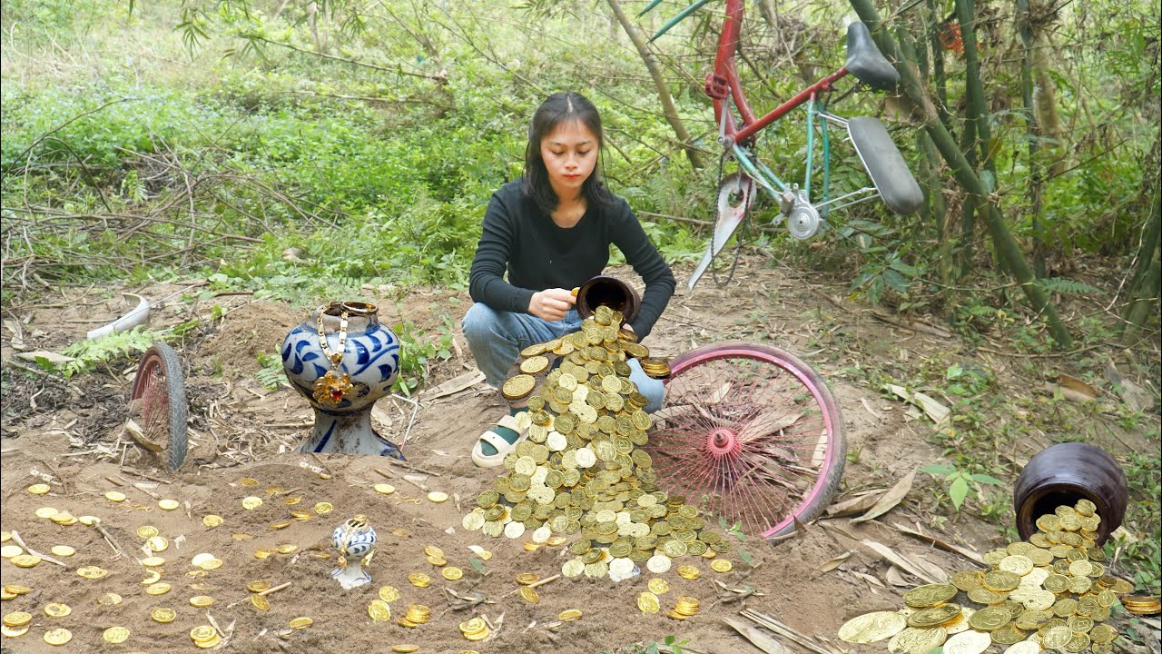 Oh yes, am I lucky? Gold found underground? Is it yours?  🎉🎉🎉