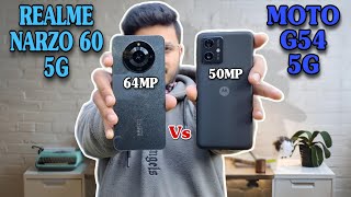 Realme Narzo 60 5G Vs Moto G54 5G Full Comparison 💯🔥 64MP Vs 50MP📷💯