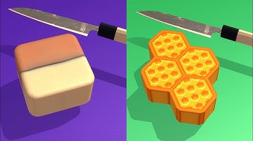 Soap cutting game ! Relaxing sounds! Satisfying ASMR Video