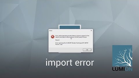 How to Fix Import Error : Sketchup to Lumion