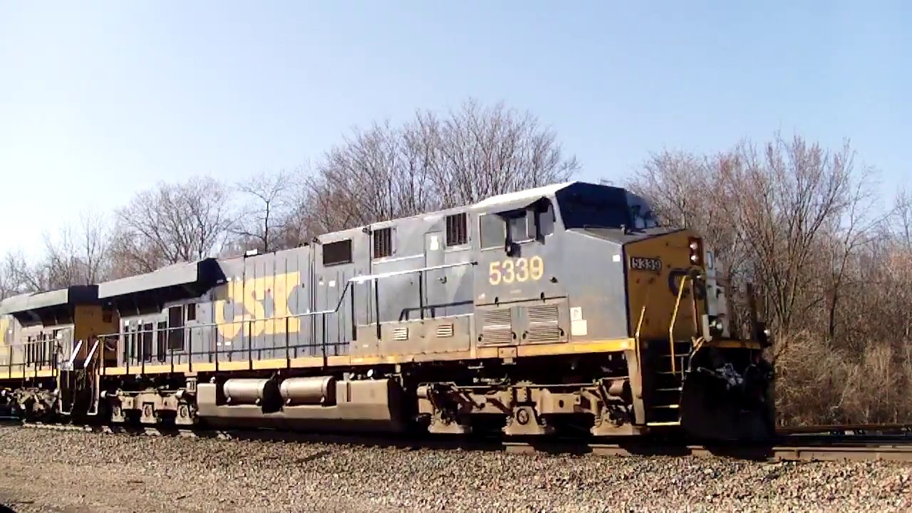 CSX Q112 @ WELLSBORO, IN 3 28 15 CSX 5339 CSX 771 - YouTube