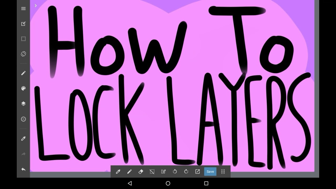 How To Lock Layers Medibang Paint Tutorial For Beginners YouTube
