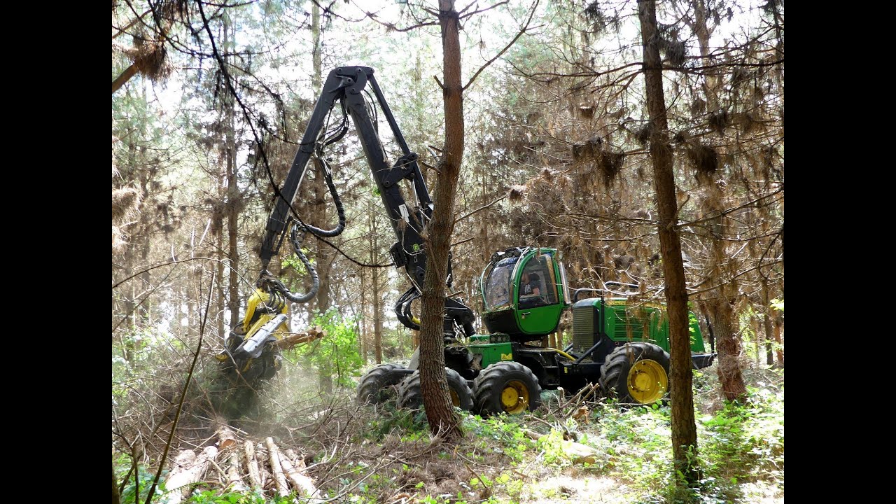 Abbatage 2016 - JOHN DEERE 1270E & KOMATSU 845 - EURL GAUTIER LUC