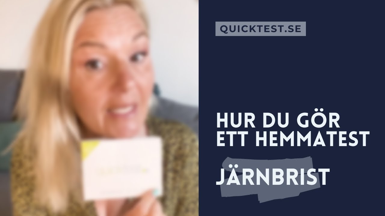 Hur du gör ett järnbristtest - snabbt och enkelt hemma - YouTube