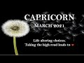 Capricorn March 2021 - Life altering choices.  Taking the high road leads to ❤️