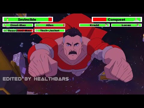 Invincible vs. Conquest (Second Fight) with healthbars (1/3)