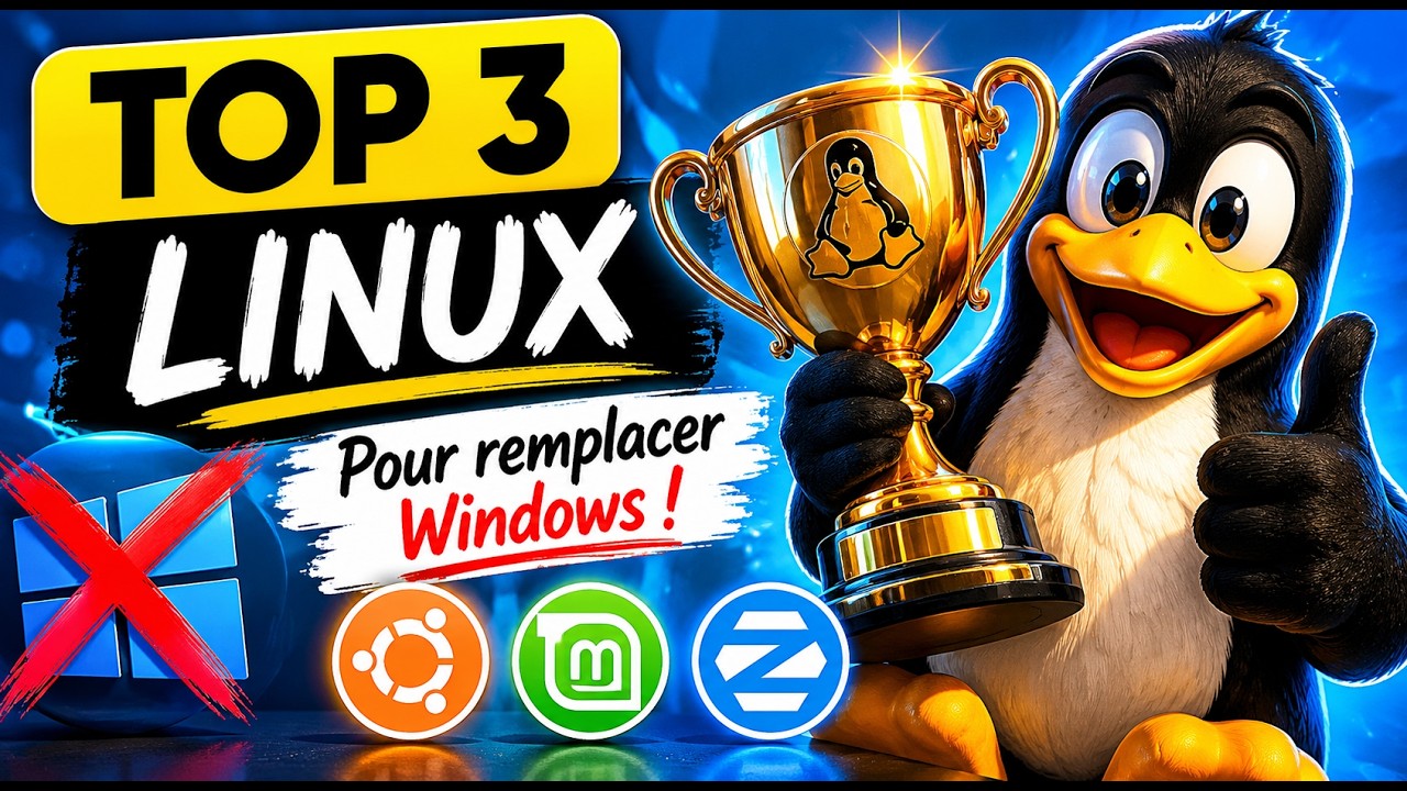 Top 3 des meilleures distributions Linux pour remplacer Windows - YouTube