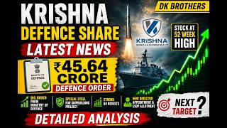 Krishna Defence Share News 2026 | Big Defence Order Received | Key Reason for All Time High |