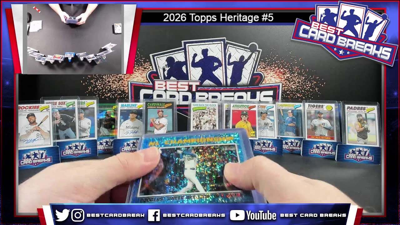 2026 Topps Heritage #5 - 12 Box Case Pick Your Team- 3/19/26