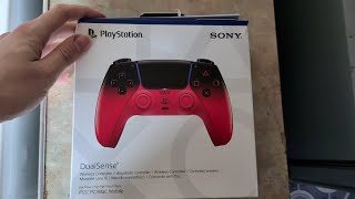 Unboxing PlayStation 5 DualSense Controller - Techno Red