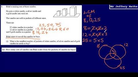 LCM Problem (GCSE Maths - Edexcel Practice Tests Set 2 - 2H - Question 2)