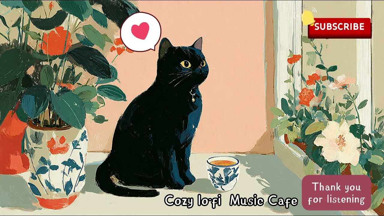 Cafe Music☕Chill Lofi relaxing music, 作業用BGM/咖啡廳BGM, coffee time🐈