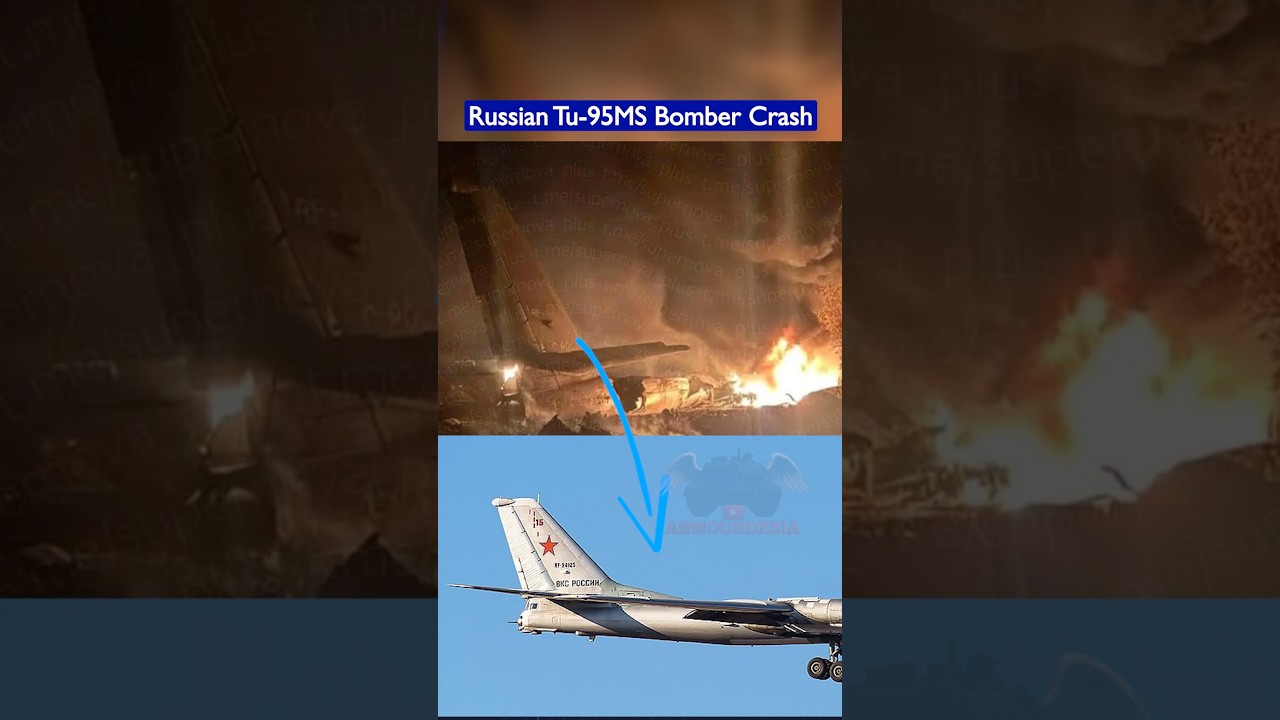 Russian Strategic Bomber Tu-95MS Crashes in Amur Region