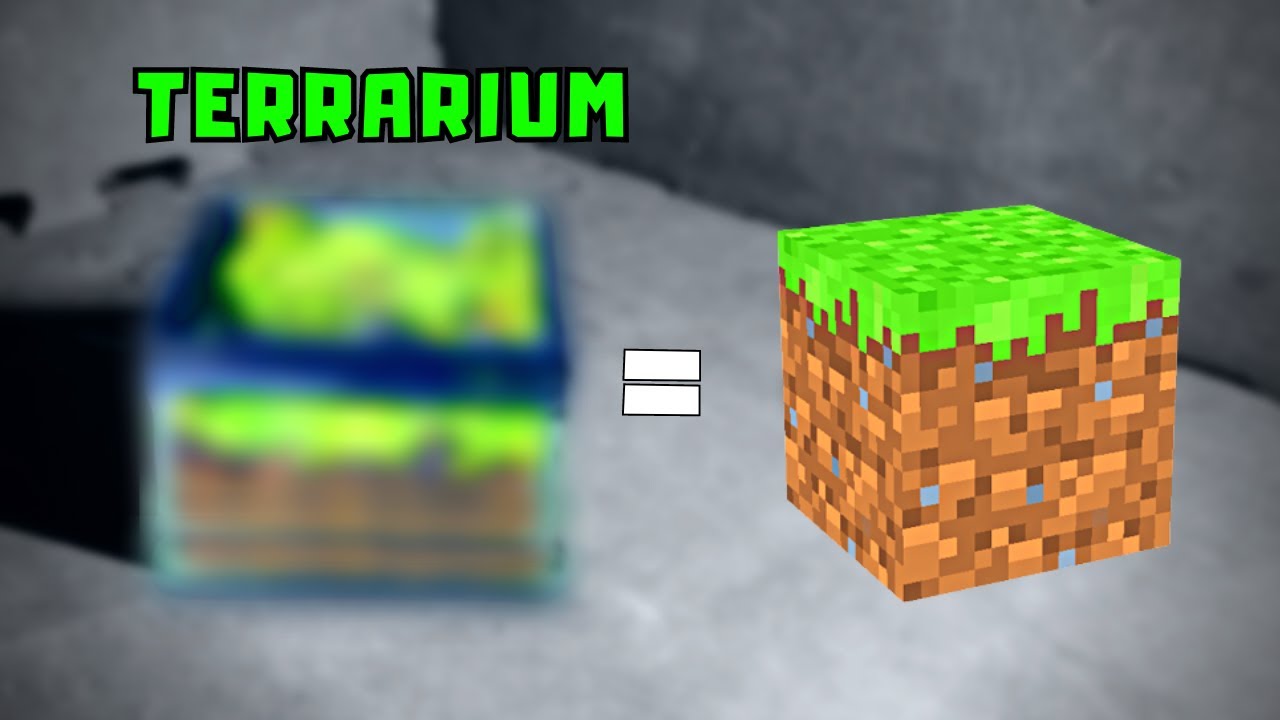 Making a minecraft Terrarium, Kind of... YouTube
