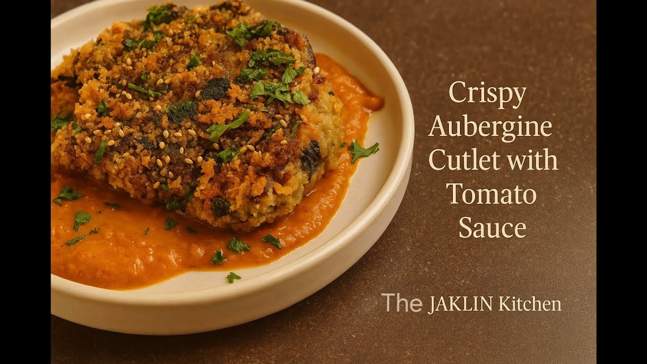 Хрустящие котлеты из баклажанов в стиле шницеля с насыщенным томатным соусом | Простой вегетариан...
