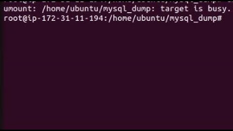How to solve failed detach filesystem in ubuntu 22.04 - umount: /path/: target is busy.