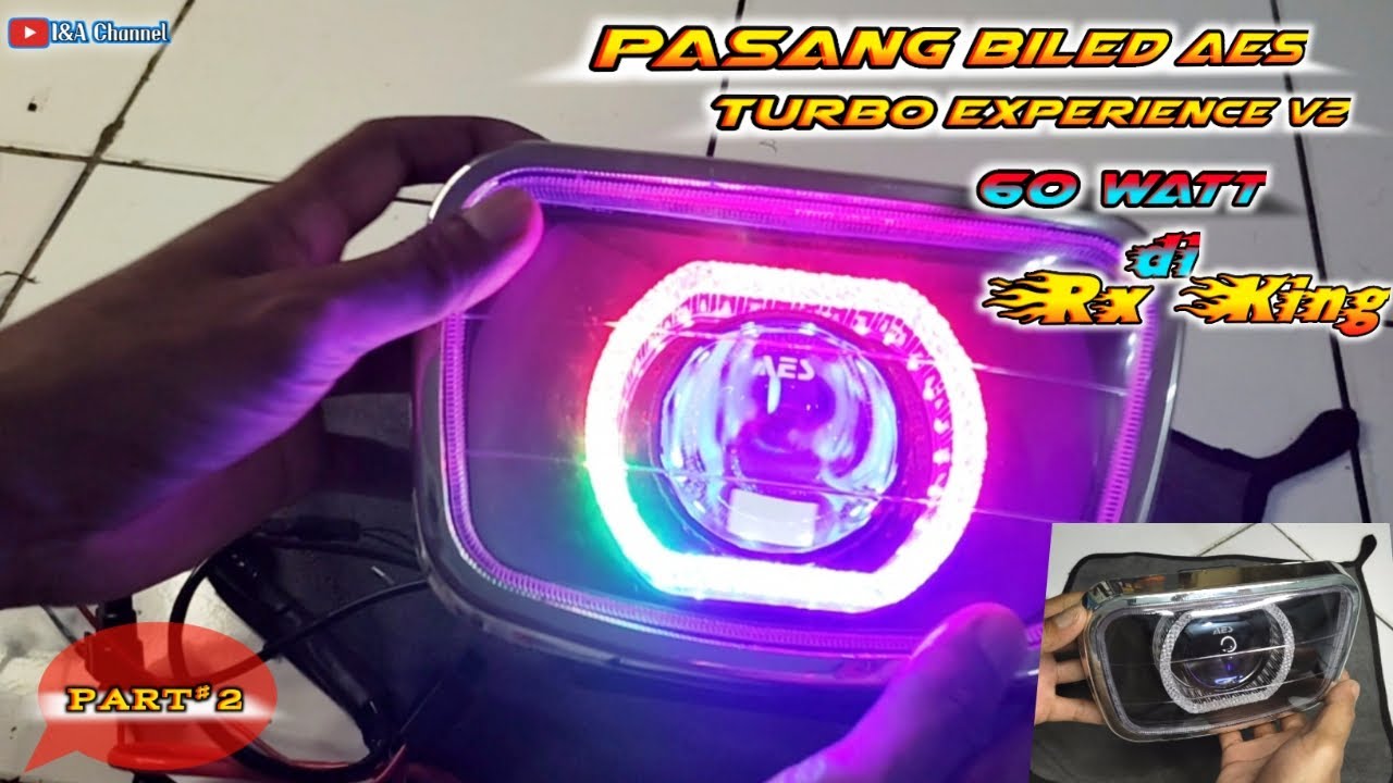 cara pasang biled aes turbo 60-watt di rx king
