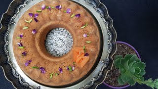 Carrot & Walnut Cake (کیک هویج) (کیک گردو)