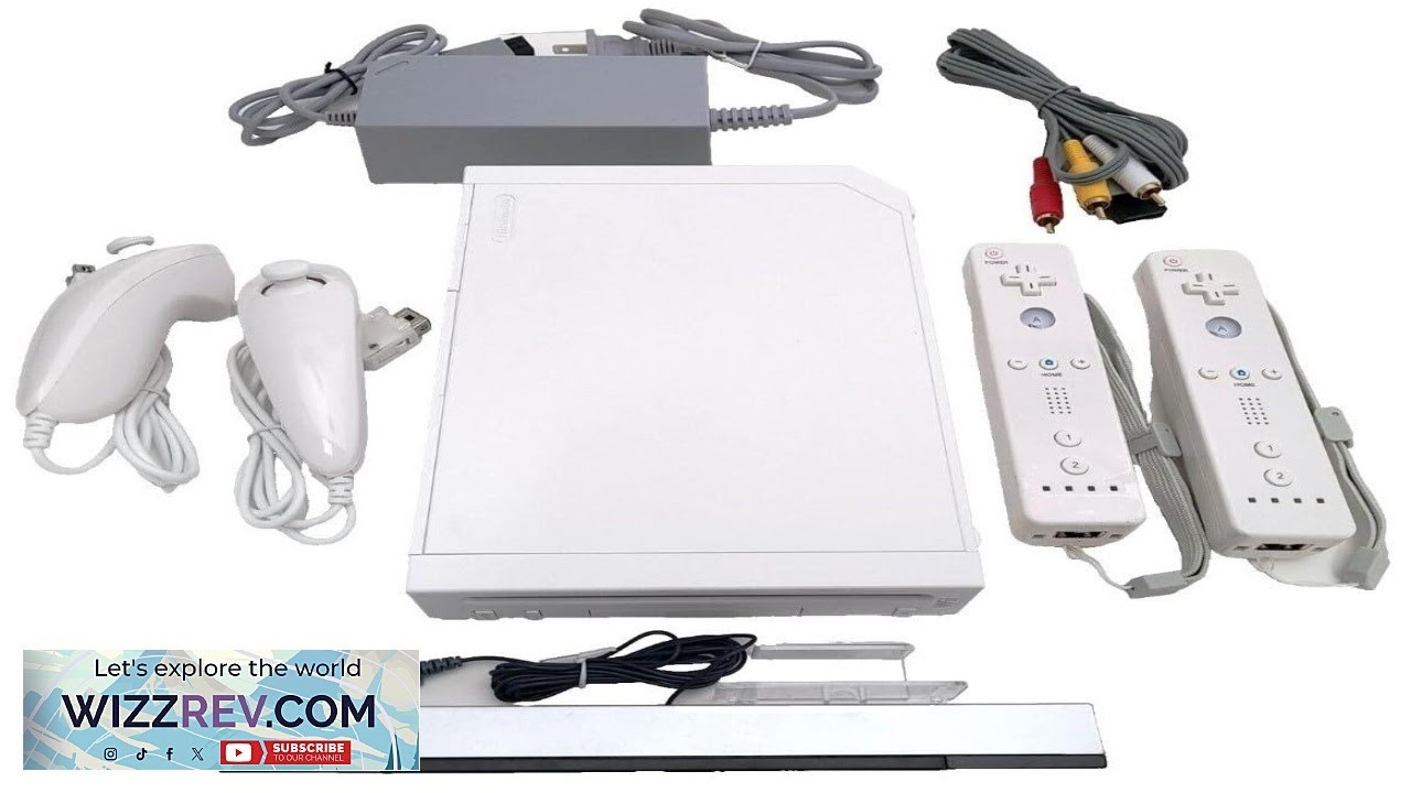 Wii Nintendo Console Bundle  White RVL 001 System Compatible with GameCube Games