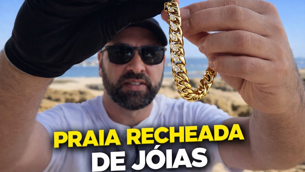 Praia estava recheada de joias enterradas 