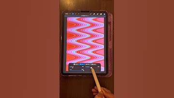 Creating a wavy pattern in Procreate. #art #procreate #ipadart #waves #pattern #ipadart #shorts