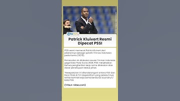 Patrick Kluivert Dipecat PSSI Usai Hasil Buruk Timnas Indonesia di Ronde 4 Kualifikasi Piala Dunia