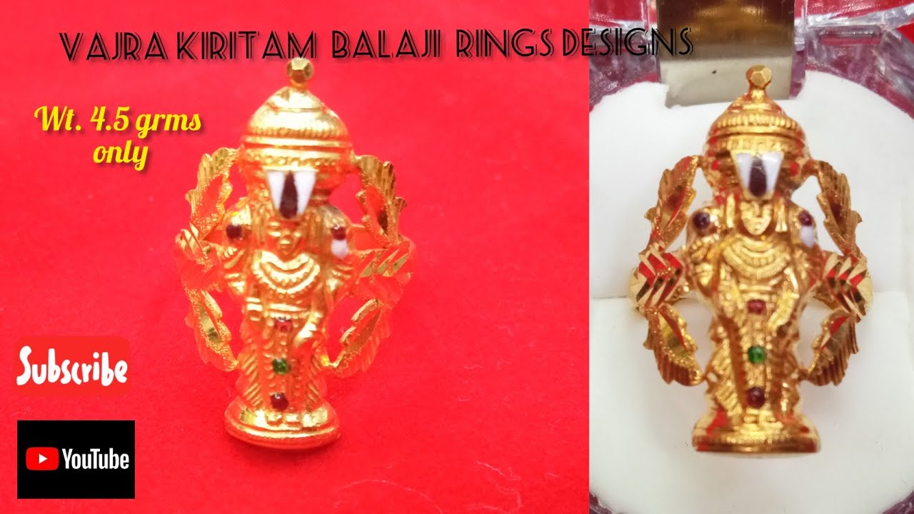 Buy Zumrut� Gold Plated CZ Studd Tirupati Balaji/Sri Venkateswara Swamy  Good Luck Charm Fashion Free Size Finger Ring for Women/Men at Amazon.in