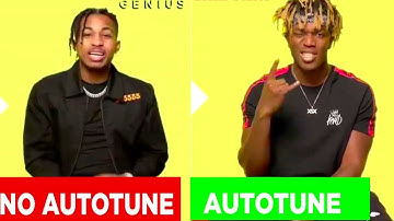 GENIUS INTERVIEW VS REAL SONGS (AUTO TUNE VS NO AUTO TUNE) REACTION PART 2