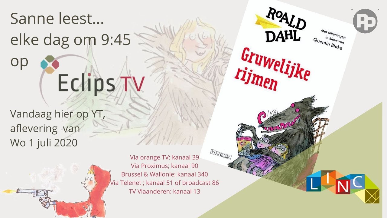 Sanne leest uit De gruwelijke rijmen van Roald Dahl - YouTube